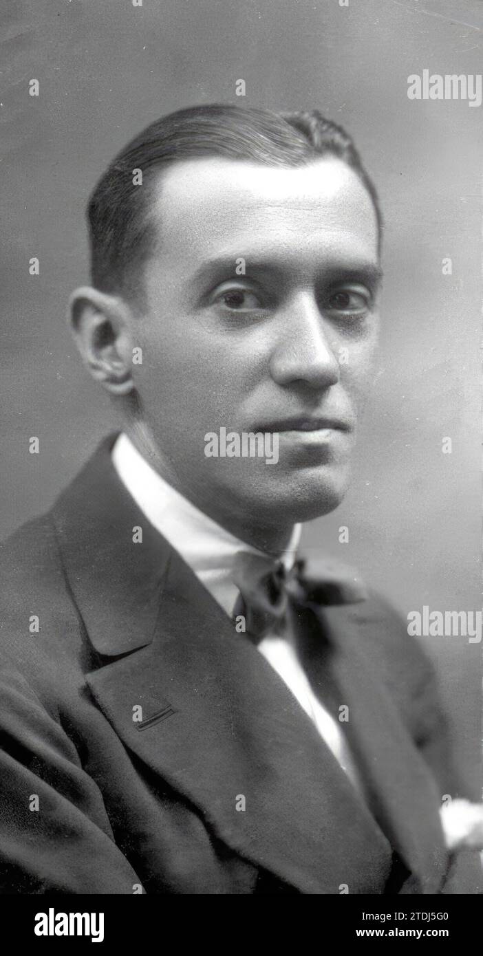 12/31/1919. Herr Ramón Pérez de Ayala. Quelle: Album / Archivo ABC / Alfonso Sánchez García Alfonso Stockfoto