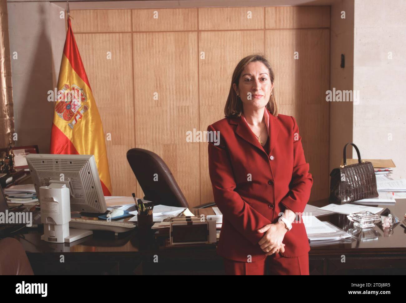 10/11/2002. Madrid, 12-12-02. ANA Pastor, Minister für Gesundheit und Verbraucherschutz. Foto Gonzalo Cruz. Quelle: Album/Archivo ABC/Gonzalo Cruz Stockfoto