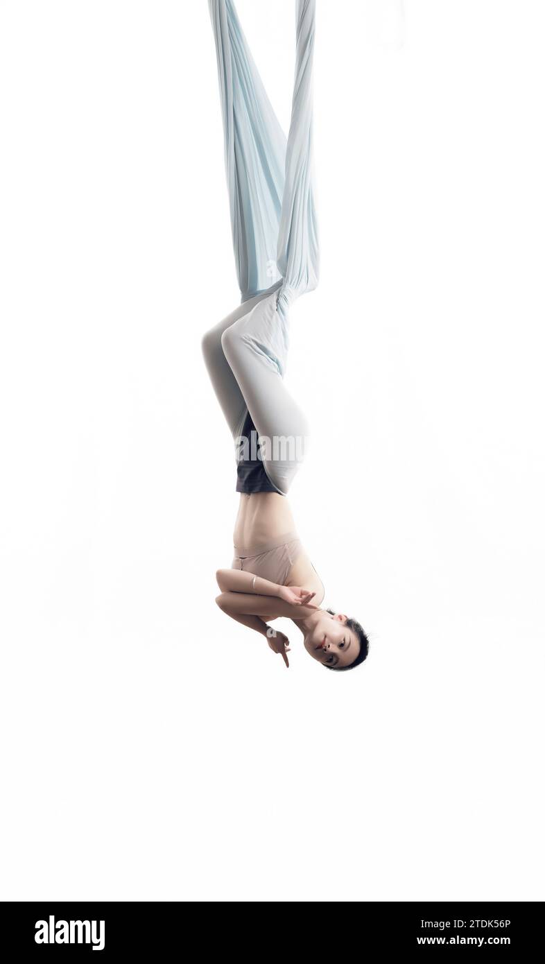 Hochauflösendes Foto mit Seiltanz Stockfoto