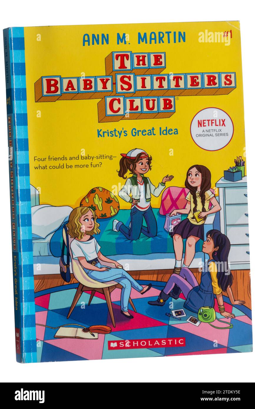 The Baby-Sitters Club, Kristy's Great Idea Taschenbuch geschrieben von der amerikanischen Autorin Ann M. Martin Stockfoto