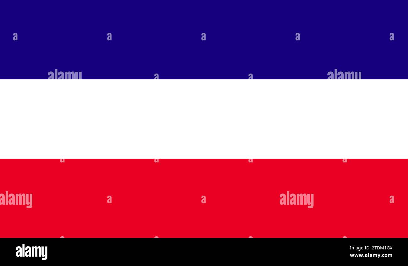 Detaillierte Flagge von Los Altos. Nationalflagge Los Altos. 3D-Abbildung. Stockfoto