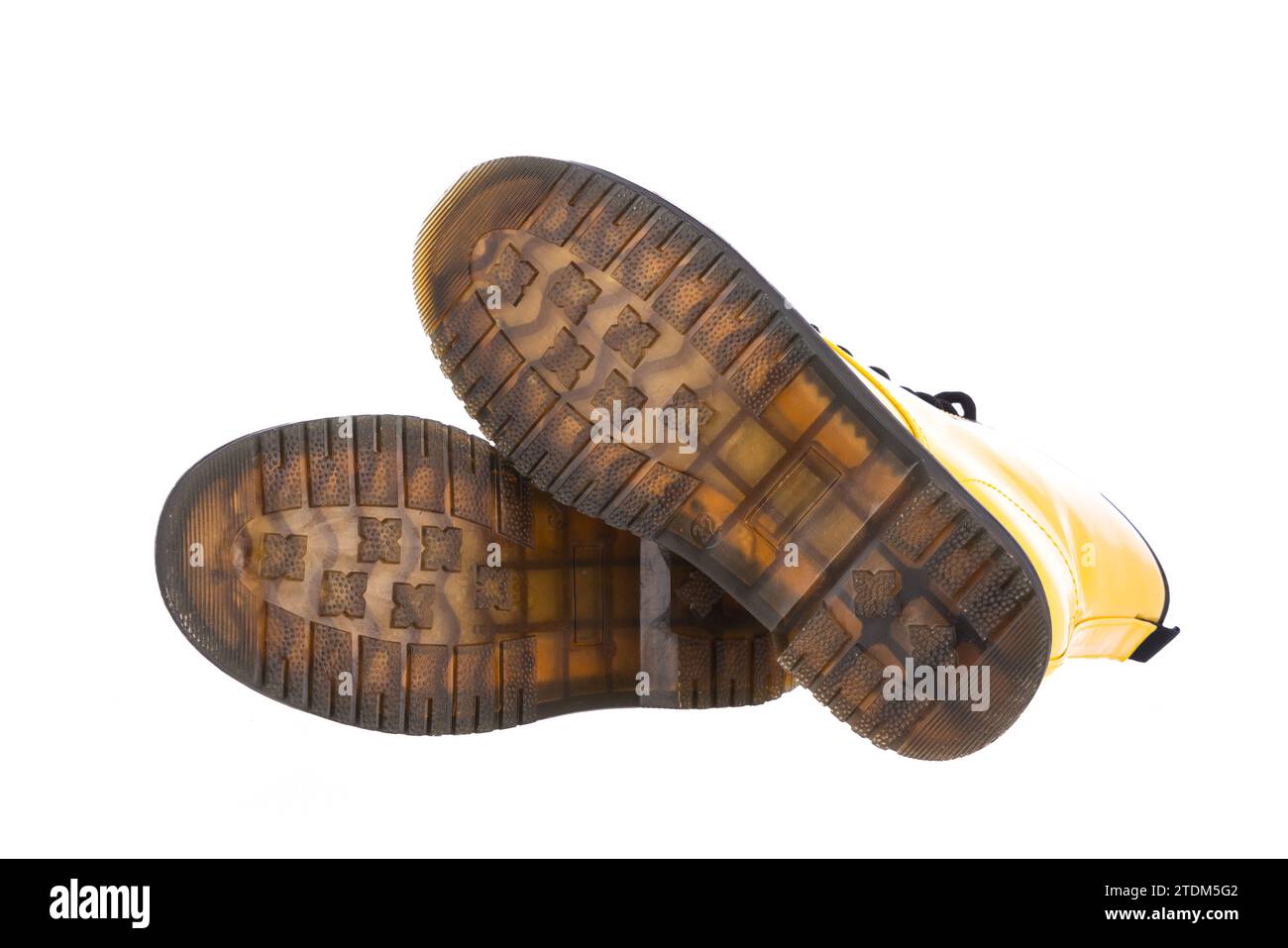 Schuhe auf isoliertem weißem Hintergrund Stockfoto