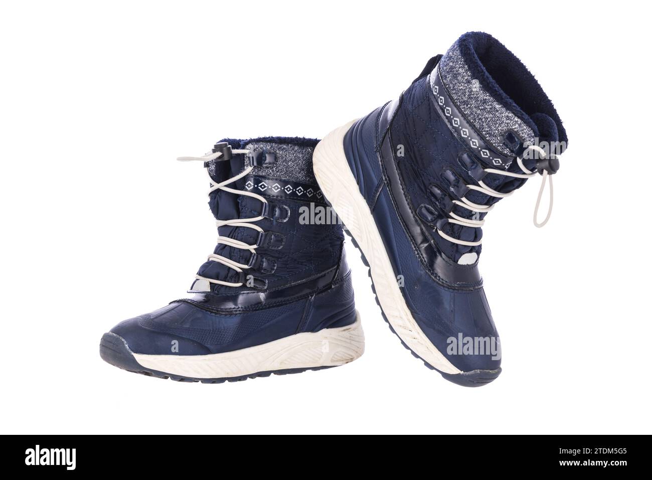 Schuhe auf isoliertem weißem Hintergrund Stockfoto