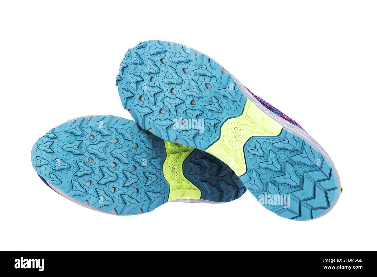 Schuhe auf isoliertem weißem Hintergrund Stockfoto