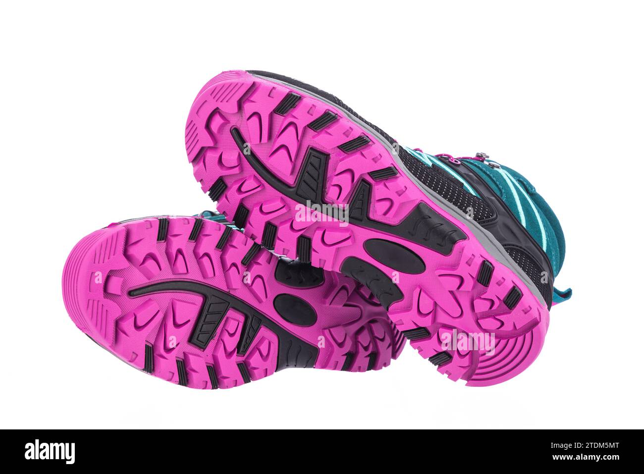 Schuhe auf isoliertem weißem Hintergrund Stockfoto