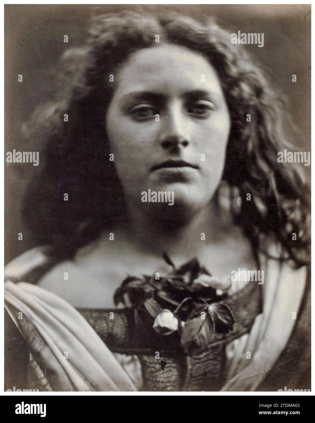 Rosalba (Cyllene Wilson), Porträtfoto von Julia Margaret Cameron, 1867 Stockfoto