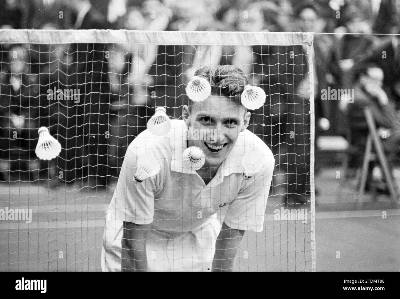 Männer Doppel Badminton Match, Haarlem, Badmintonpad, Niederlande, 10