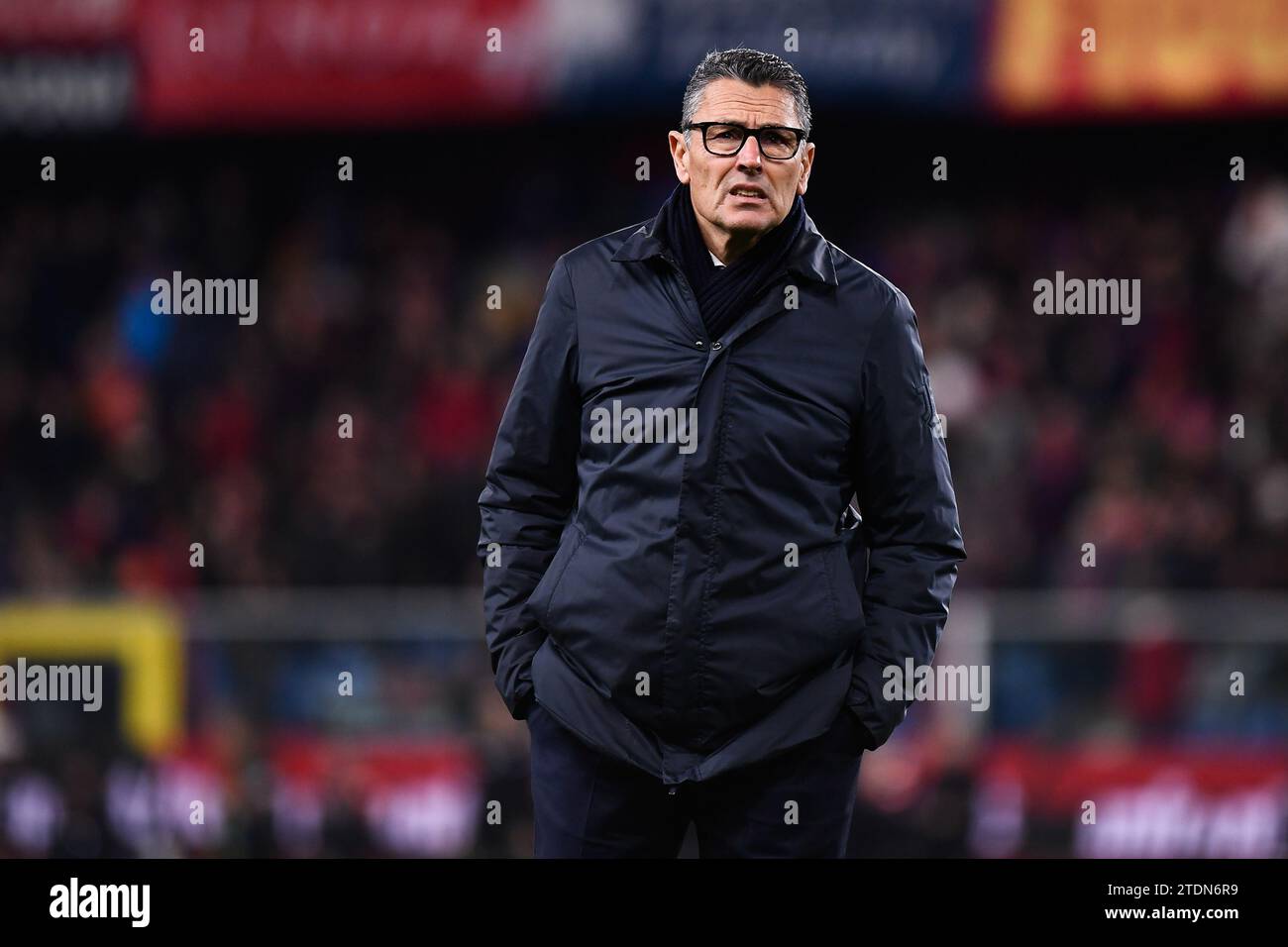 Marco Landucci während des Fußballspiels der Serie A zwischen Genua CFC und Juventus im Stadio Marassi am 15. Dezember 2023 in Genua, Italien. Stockfoto