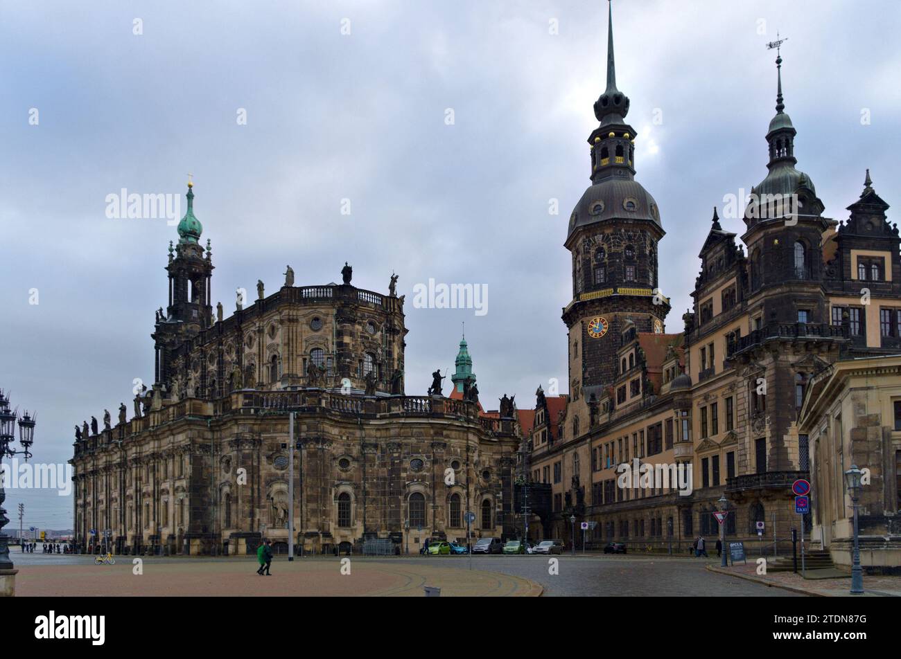Altstadtgebäude, Dresden, Deutschland Stockfoto