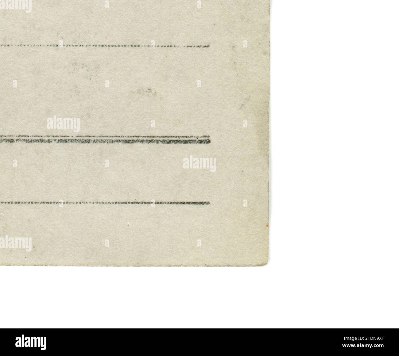 Feodor Ivanovich Chaliapin (Russisch: Фёдор Иванович Шаляпин; Februar 13 [O.S. 1. Februar] 1873 – 12. April 1938) war ein russischer Opernsänger. Rückseite Alte Vintage-Postkarte des Russischen Reiches, 1900s. Details. Stockfoto