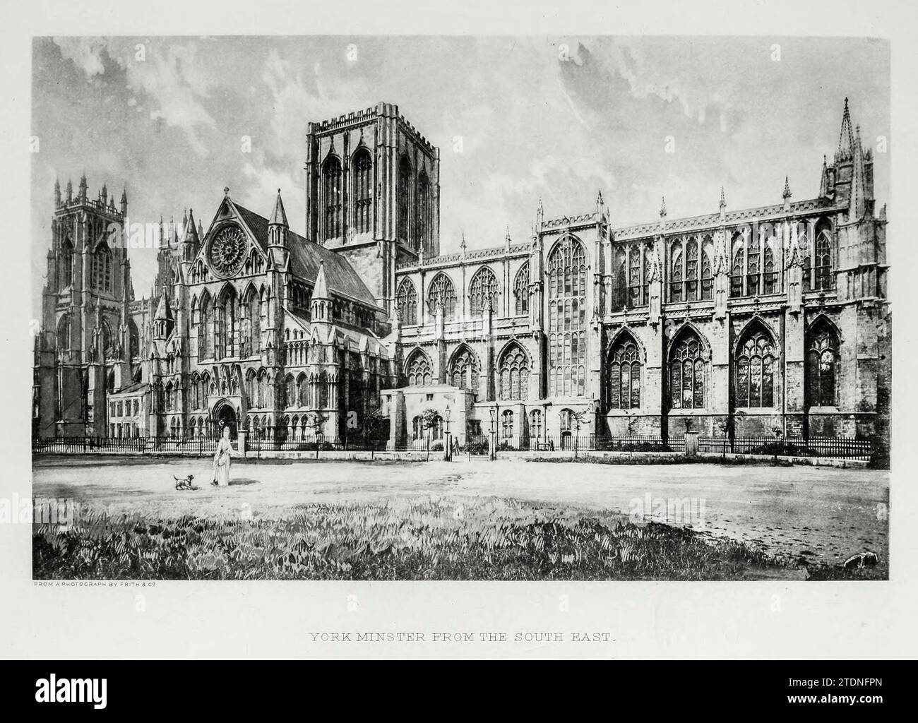York Minster from the South East aus dem Buch Cathedrals, Abbeys and Church of England and Wales: Deskriptive, Historical, Pictorial Band 1 von Bonney, T. G. (Thomas George), 1833–1923; Publisher London: Cassell 1890 Stockfoto