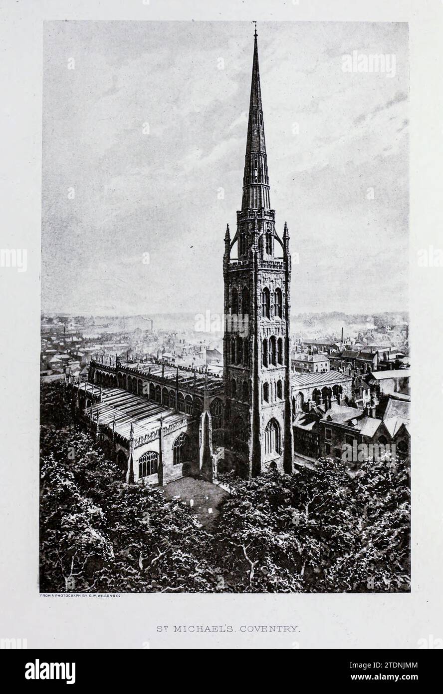 St. Michael's, Coventry aus dem Buch Cathedrals, Abbeys and Church of England and Wales : Descriptive, Historical, Pictorial Band 2 von Bonney, T. G. (Thomas George), 1833–1923; Publisher London : Cassell 1890 Stockfoto