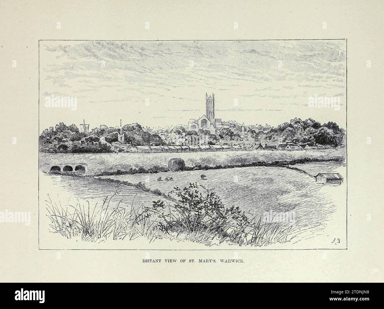 ST. MARY'S, WARWICK. Aus dem Buch Cathedrals, Abbeys and Church of England and Wales : Descriptive, Historical, Pictorial Band 2 von Bonney, T. G. (Thomas George), 1833–1923; Publisher London : Cassell 1890 Stockfoto