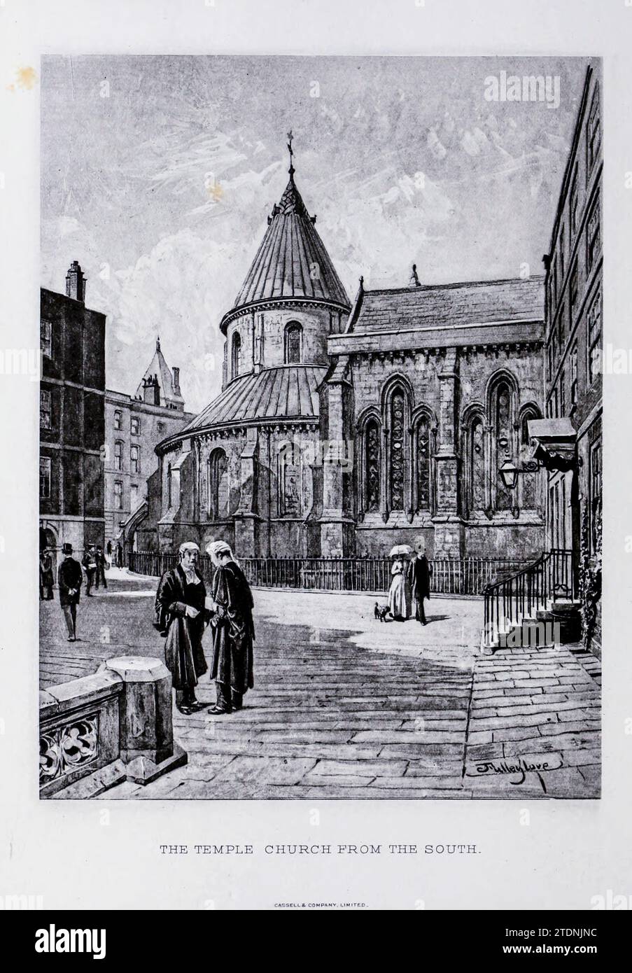 Die Tempelkirche DIE PRIORIENKIRCHE VON ST. JOHN, BRECON aus dem Buch Cathedrals, Abbeys and Church of England and Wales : Descriptive, Historical, Pictorial Band 2 von Bonney, T. G. (Thomas George), 1833–1923; Publisher London : Cassell 1890 Stockfoto