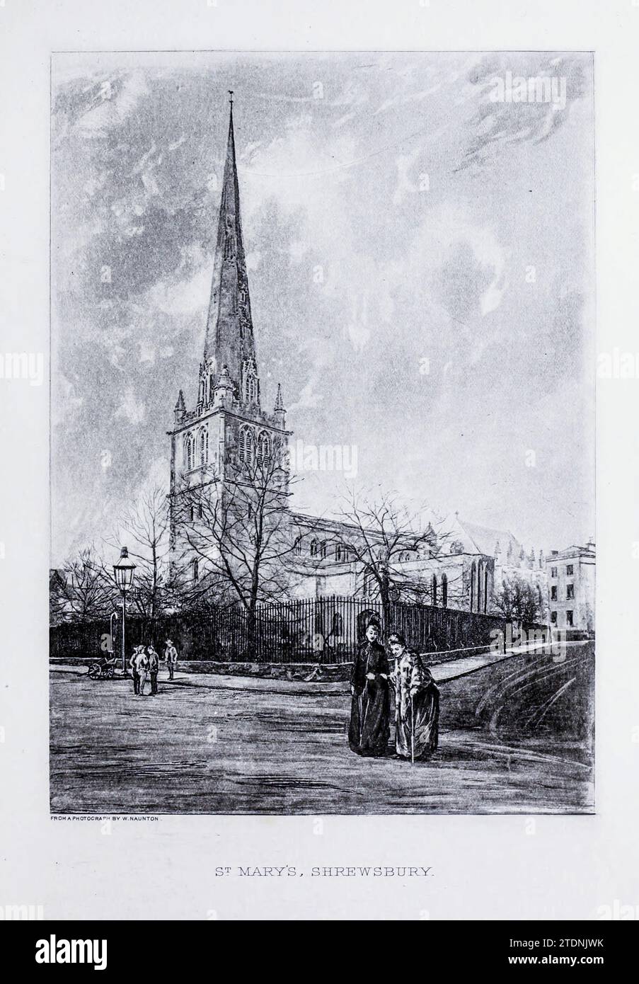 St. Mary's, Shrewsbury aus dem Buch Cathedrals, Abbeys and Church of England and Wales : Descriptive, Historical, Pictorial Band 2 von Bonney, T. G. (Thomas George), 1833–1923; Publisher London : Cassell 1890 Stockfoto