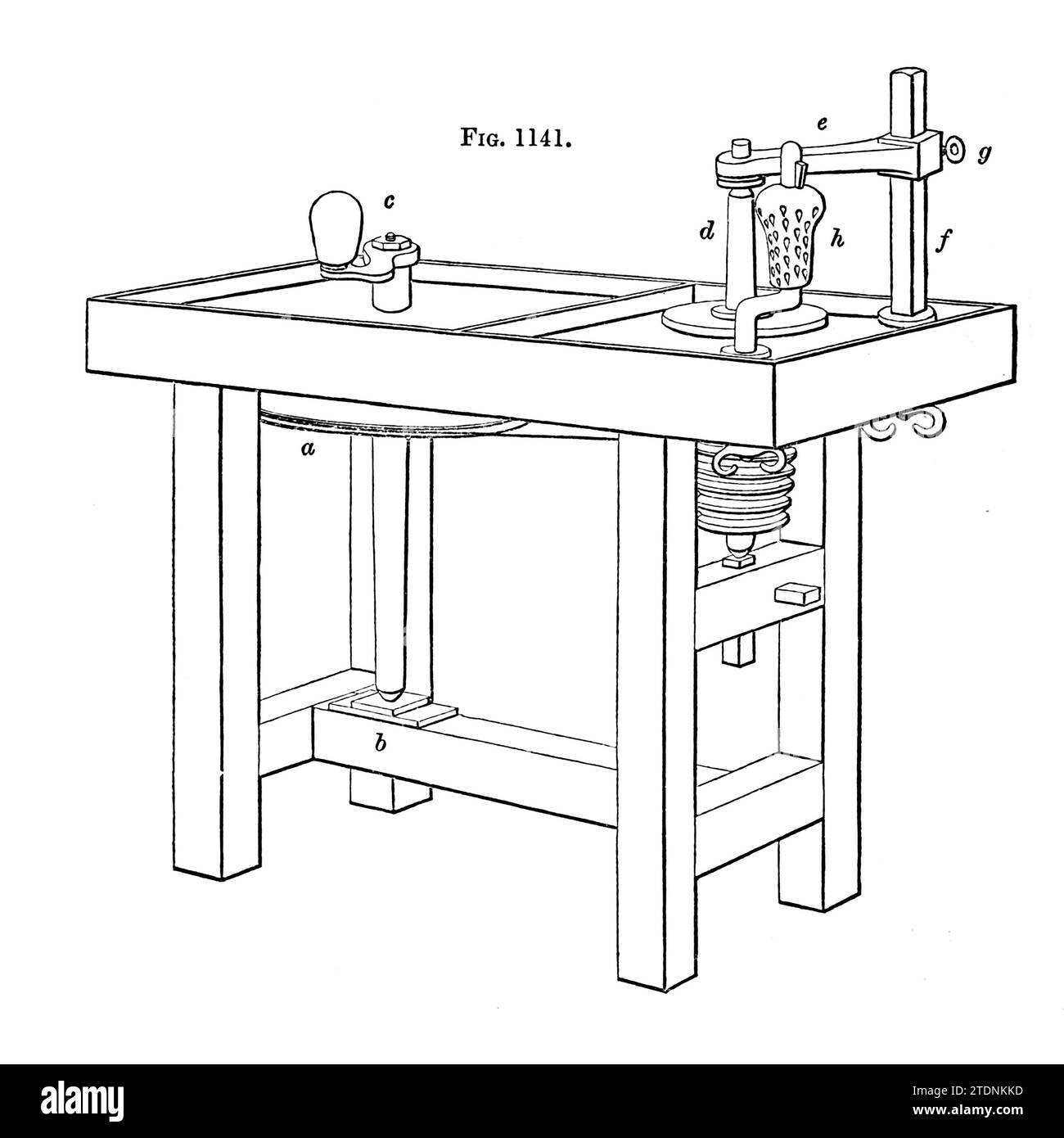LAPIDARIENBANK aus dem Buch Drehen und mechanische Manipulation, das als Werk allgemeiner Referenz und praktischer Unterricht an der Drehmaschine gedacht war, und die verschiedenen mechanischen Verfolgungen gefolgt von Amateurband 3 von Charles Holtzapffel (1806–1847), veröffentlicht 1850 von der Holtzapffel Company of Tool and Drean Maker Stockfoto