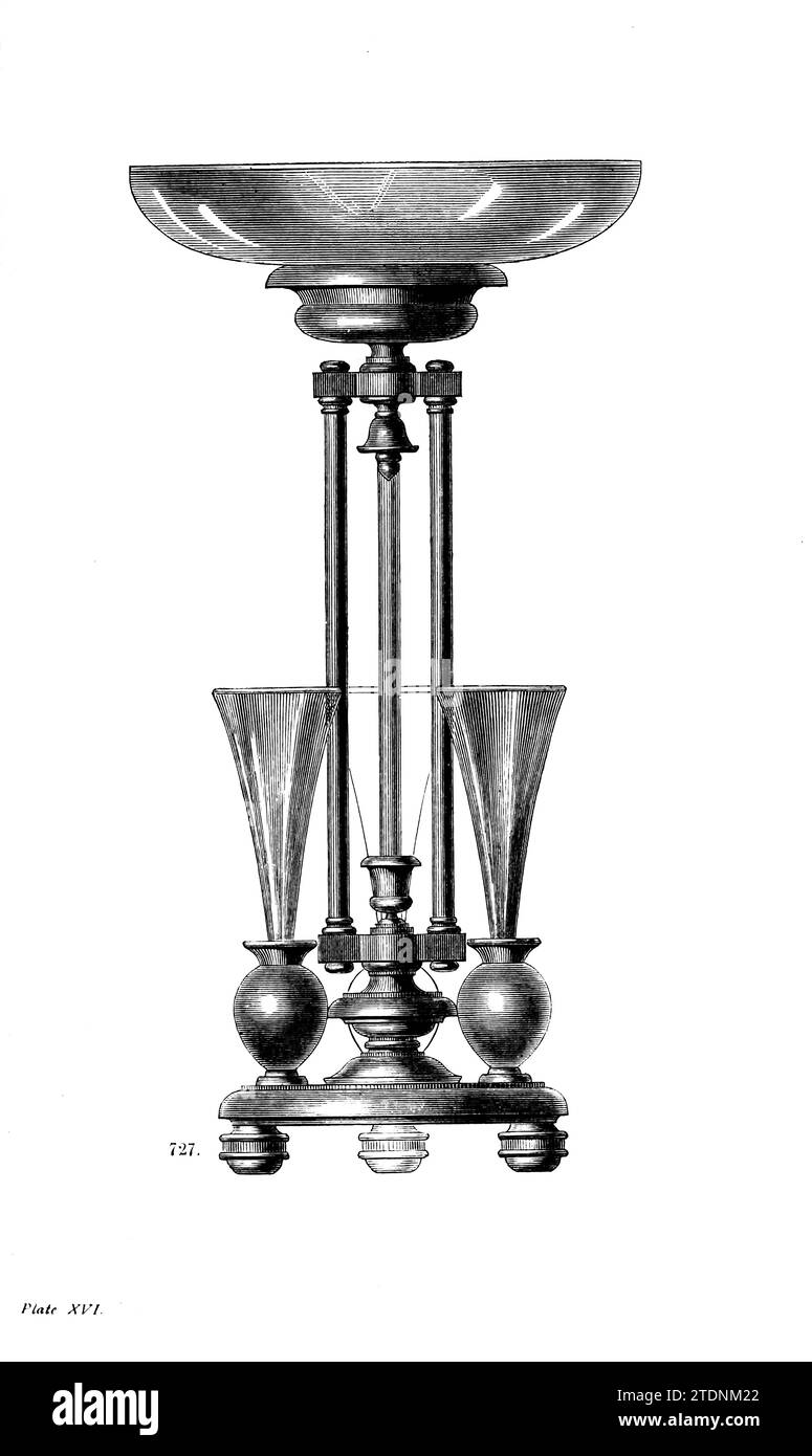 EPERGNE aus dem Buch Drehen und mechanische Manipulation, das als Werk allgemeiner Referenz und praktischer Unterweisung an der Drehmaschine gedacht war, und den verschiedenen mechanischen Verfolgungen gefolgt von Amateurband 4 von Charles Holtzapffel (1806–1847), veröffentlicht 1850 von der Holtzapffel Company of Tool and Drean Maker Stockfoto