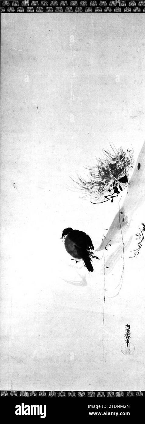 Crow on a Tree 1936 von Kano Naonobu Stockfoto