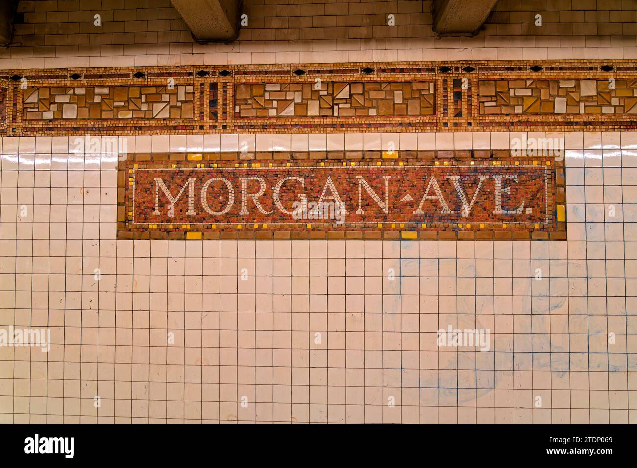 la vie dans le métro de New York - das Leben an der New Yorker U-Bahn Stockfoto