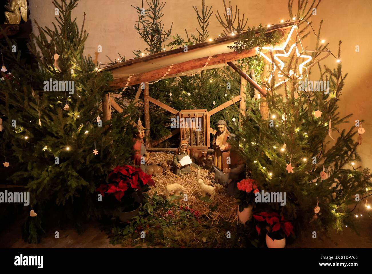 Die Weihnachtskrippe in der Kathedrale Saint-Sacerdos von Sarlat in