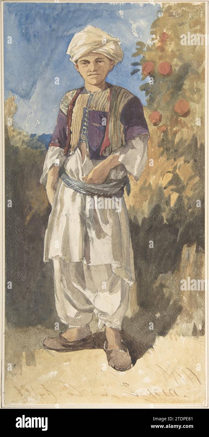 Stehende türkische Jugend 1971 von William James Muller Stockfoto