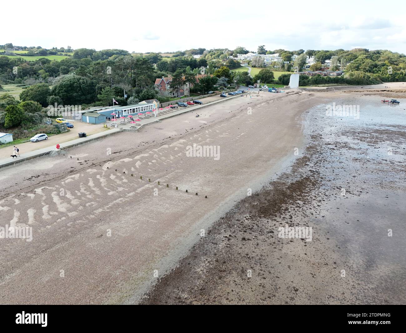 Bembridge Beach Isle of wight, britische Drohne, Luftfahrt Stockfoto