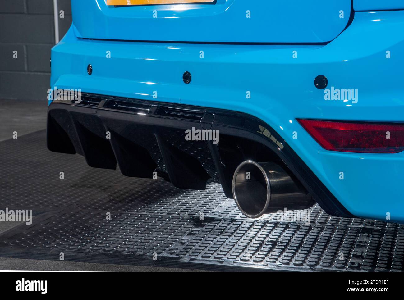 MK2 Ford Focus RS modifizierter Hochleistungs-Ford-Wagen mit Heißluke Stockfoto