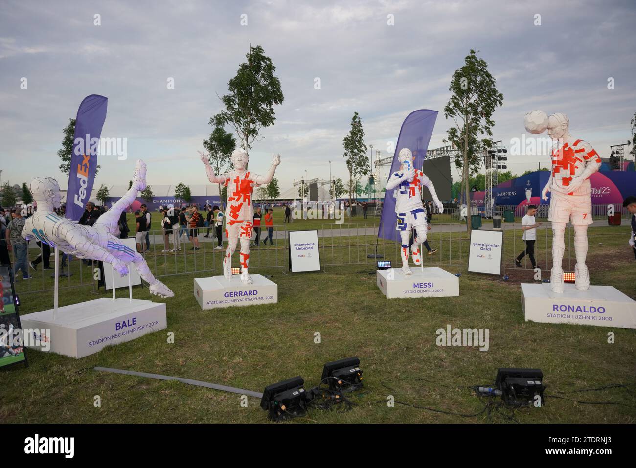 ISTANBUL, TURKIYE - 09. JUNI 2023: Champions League Final Festival Area Stockfoto