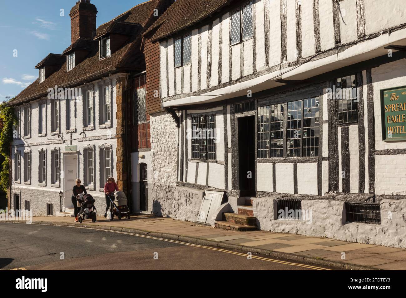 England, West Sussex, Midhurst, The Spread Eagle Hotel Stockfoto