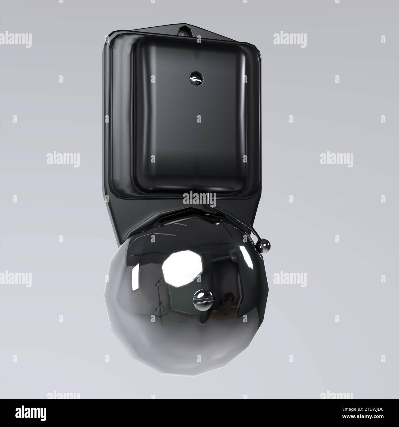 Bell isoliert auf weißem Hintergrund Stockfoto