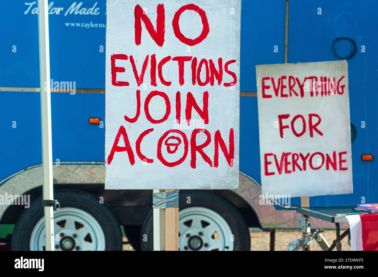 Wohnungsprobleme in Newquay Cornwall. Stockfoto