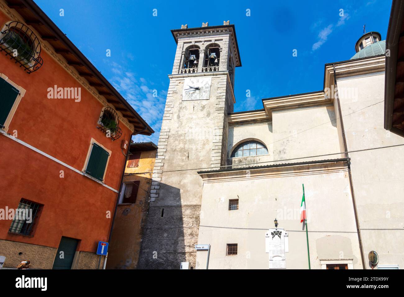 Puegnago sul Garda: Kirche Chiesa di Santa Maria della Neve im Bezirk Raffa in Brescia, Lombardei, Italien Stockfoto