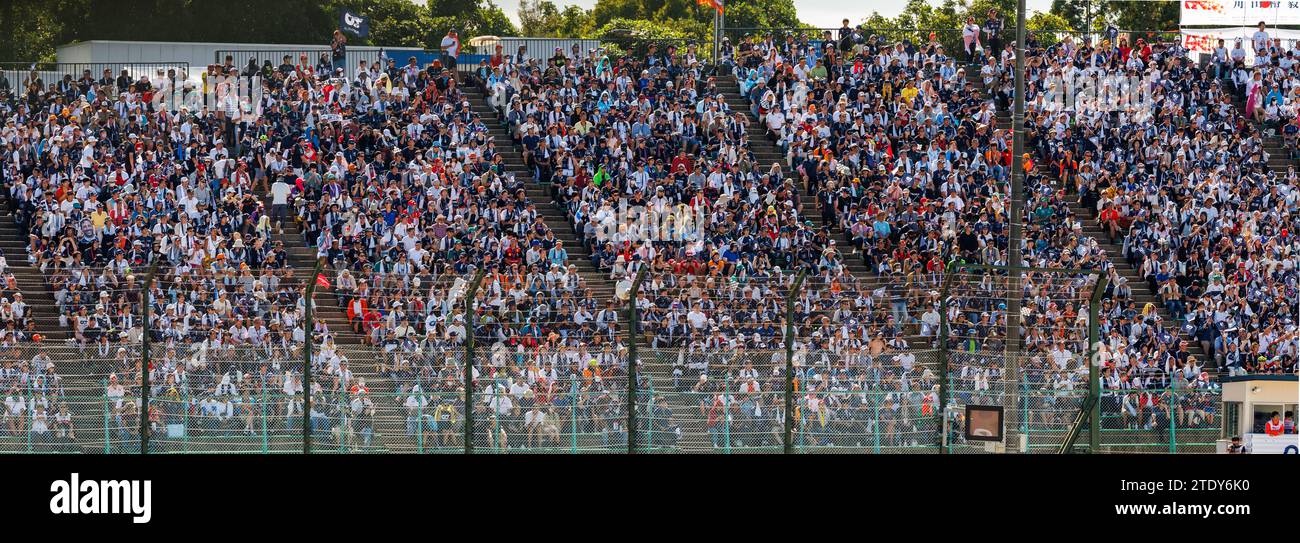 Suzuka Grand Prix Circuit, 20. Dezember 2023: F1-Fans beim Formel-1-Grand-Prix von Japan 2023. Stockfoto