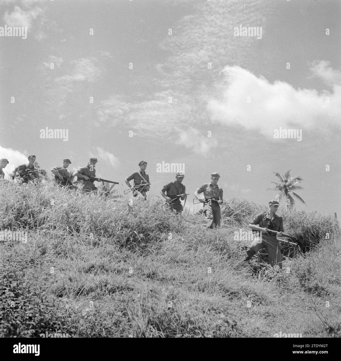 Militärübung in Java CA. März 1946 Stockfoto