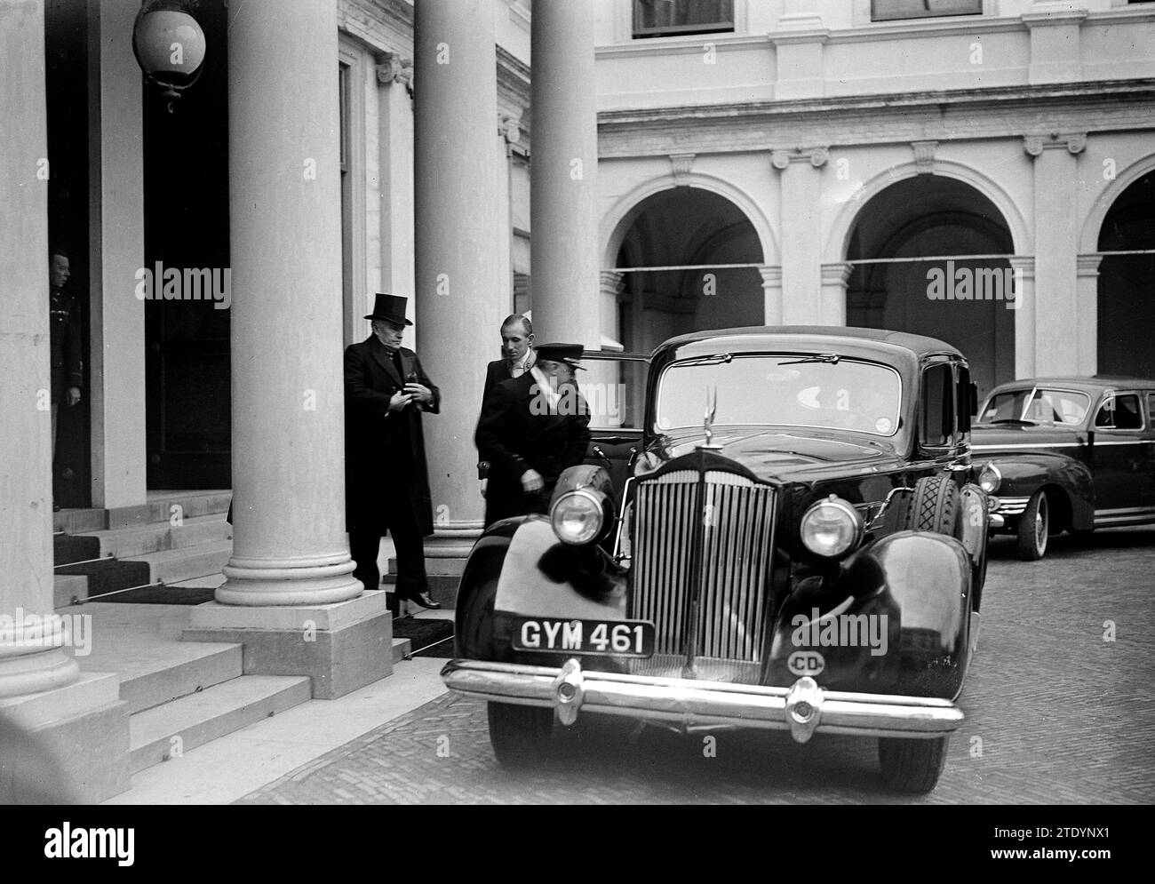 Empfang des Diplomatischen Korps Noordeinde Palace ca. 1945 Stockfoto