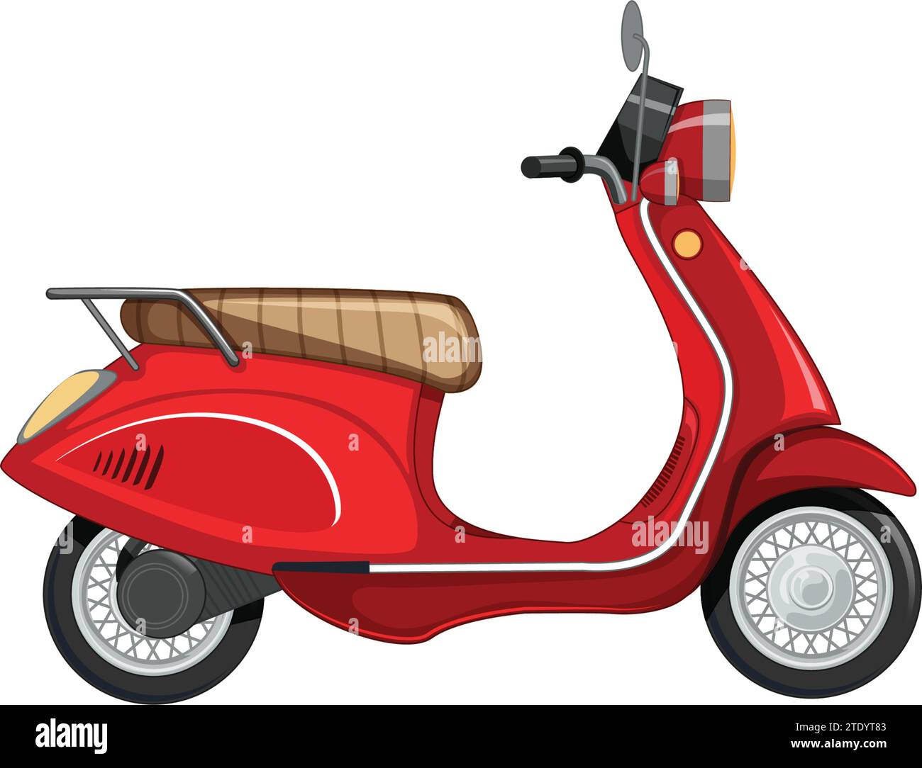 Roter Scuter-Vektor Stock Vektor