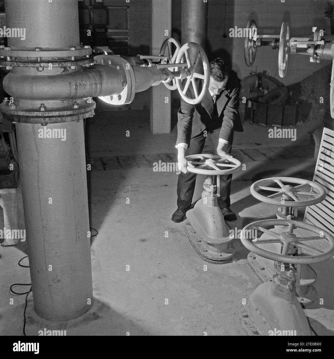 Bericht aus dem hydraulischen Labor Delft über die Rückgewinnung von Walcheren ca. 1945 Stockfoto