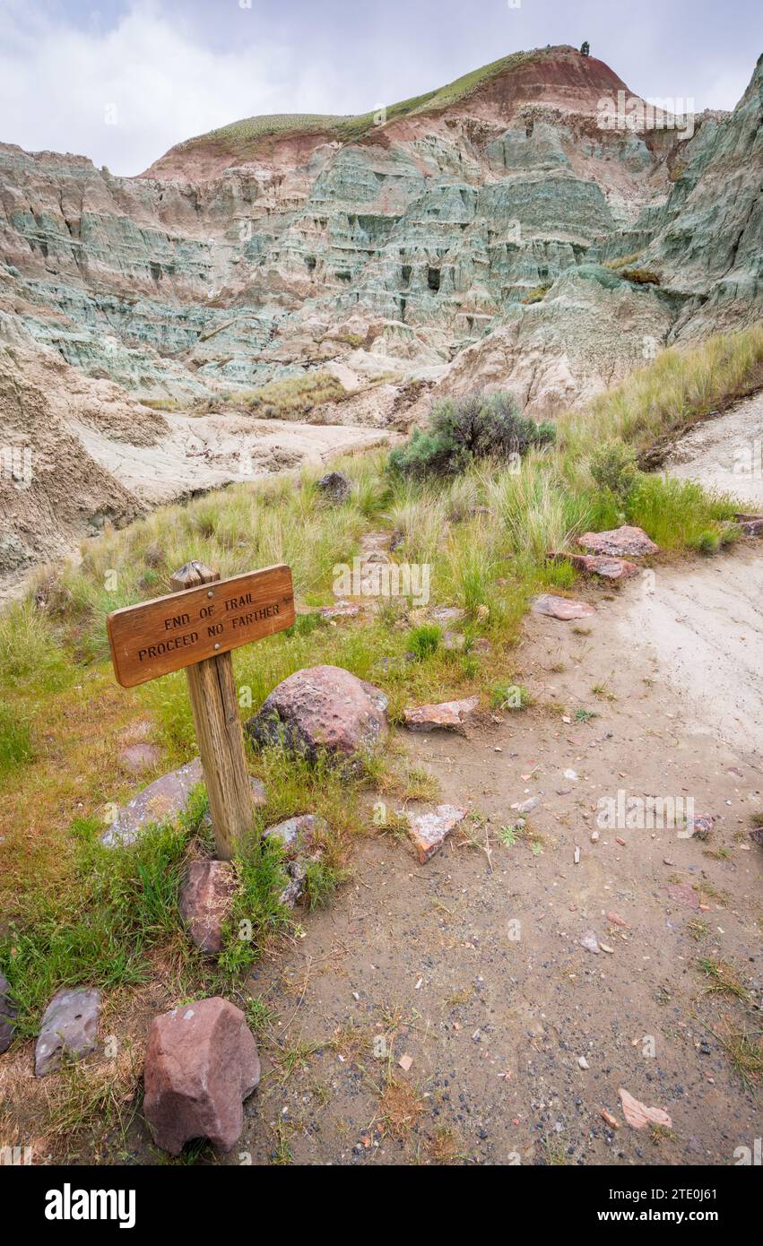 Ein Wanderweg am John Day Fossil Beds National Monument, Oregon Stockfoto