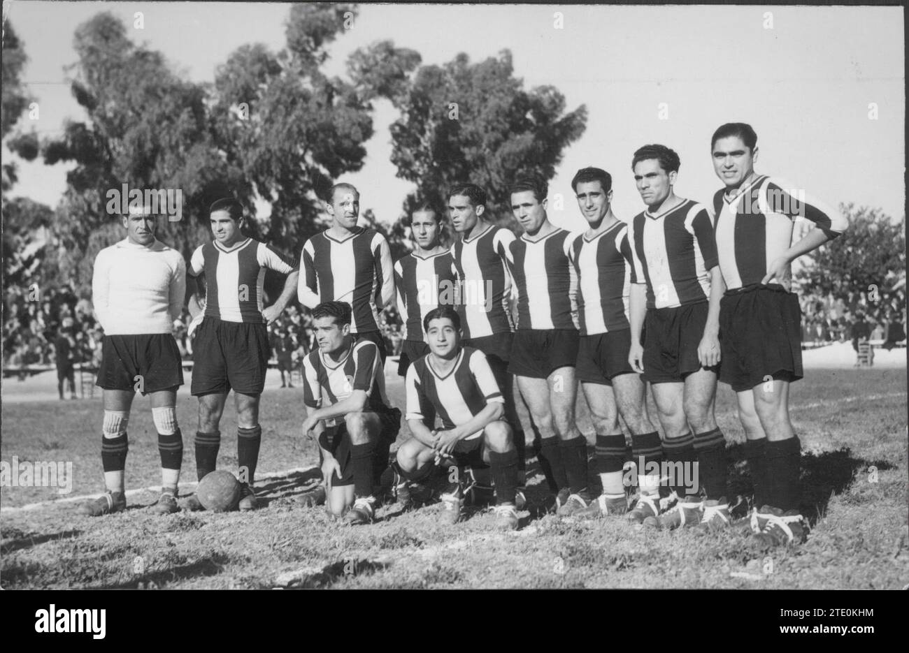 Spieler, die in der Saison 1933-34 zum FC Hercules de Alicante gehörten. Quelle: Album / Archivo ABC / Bosch Stockfoto