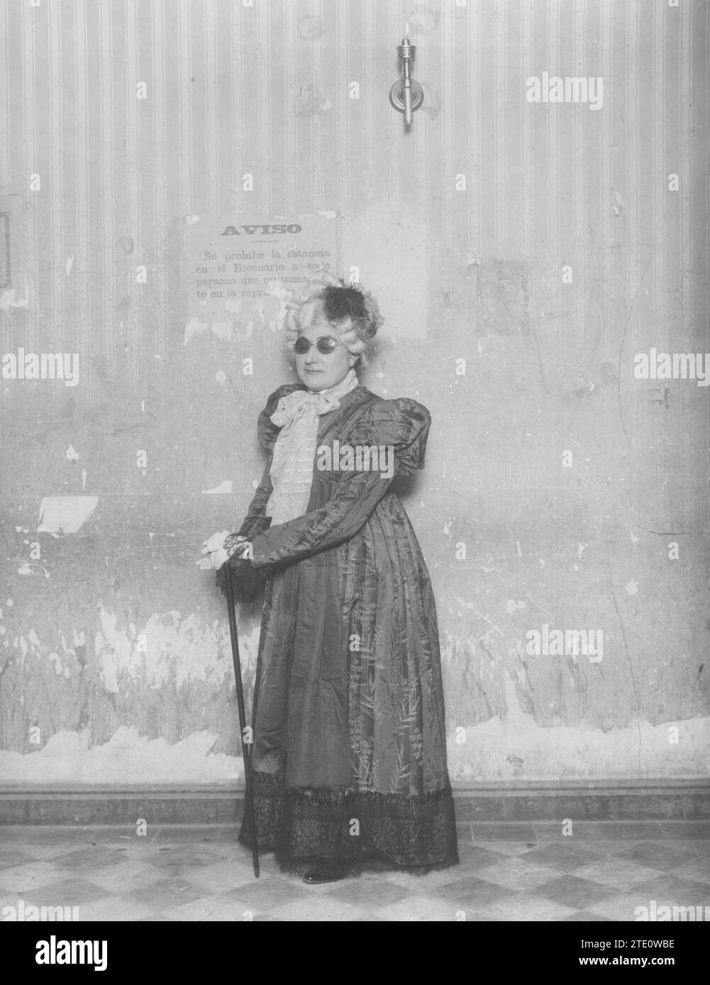 12/31/1897. Schauspielerin Lucrecia Arana in „die kleine alte Dame“. Quelle: Album / Archivo ABC / R. Cifuentes Stockfoto