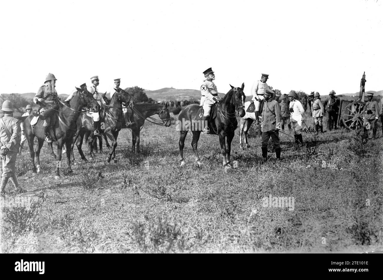 10/31/1913. Unsere Truppen in Marokko. Der Chief Commander, General