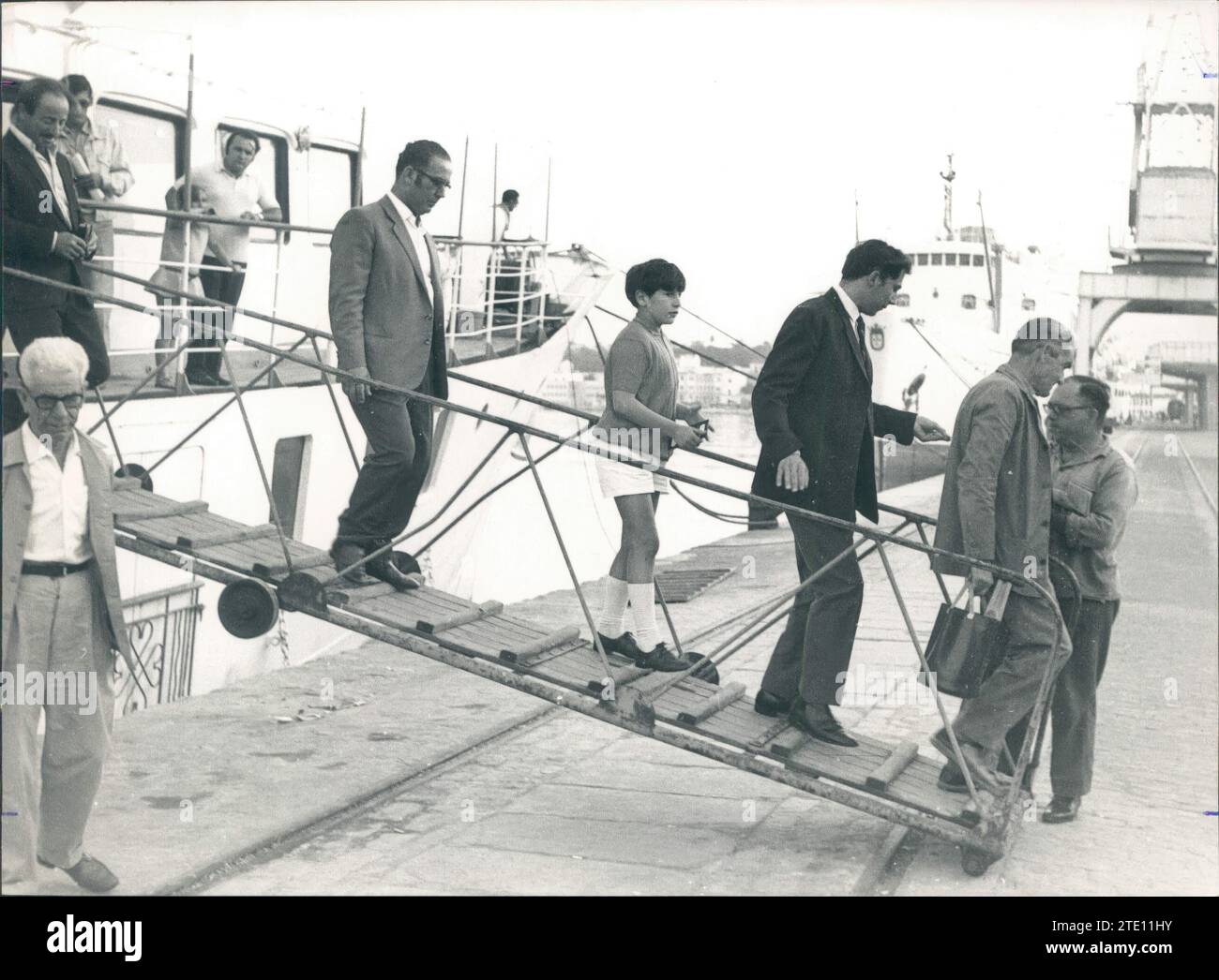 Gibraltar, 06.09.1969. Die letzte Fähre, die Algeciras mit dem Felsen