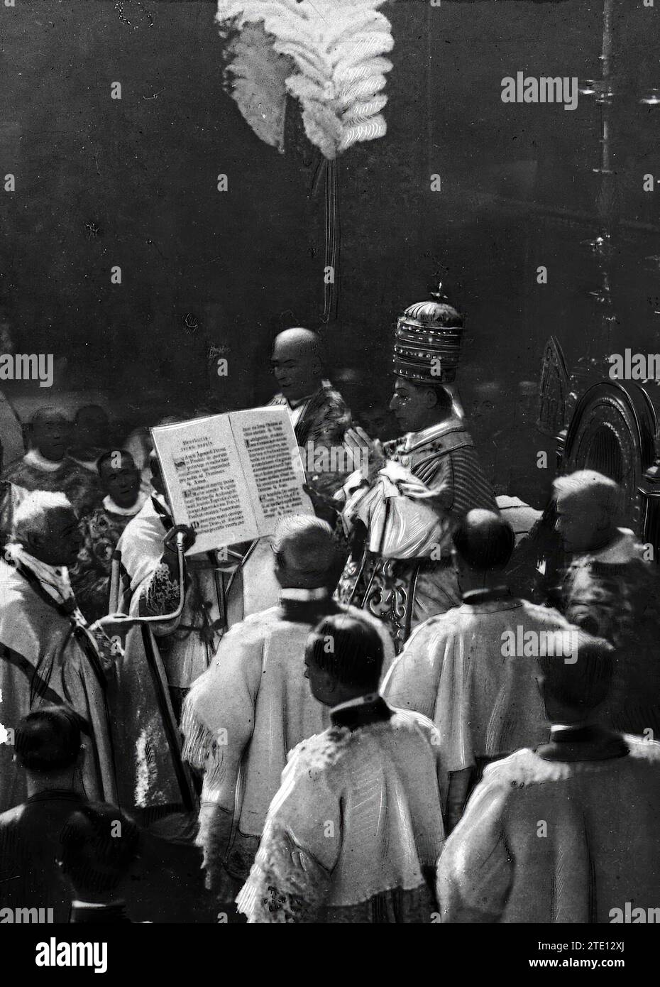 09/05/1914. Die Krönung von Papst Benedikt XV Quelle: Album/Archivo ABC Stockfoto