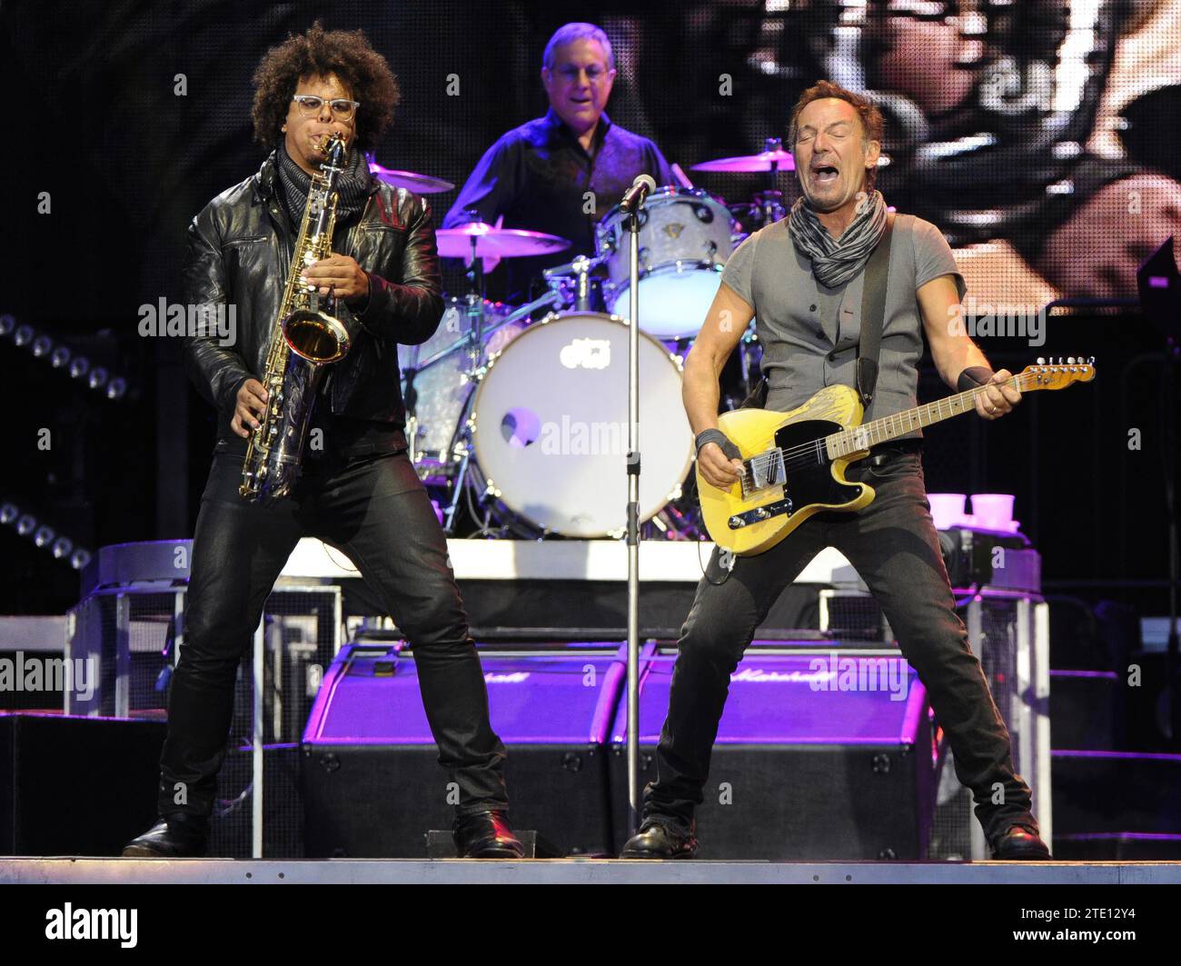 Madrid, 21.05.2016. Bruce Springsteen Konzert im Santiago Bernabéu. Foto: San Bernardo Archdc. Quelle: Album / Archivo ABC / Eduardo San Bernardo Stockfoto