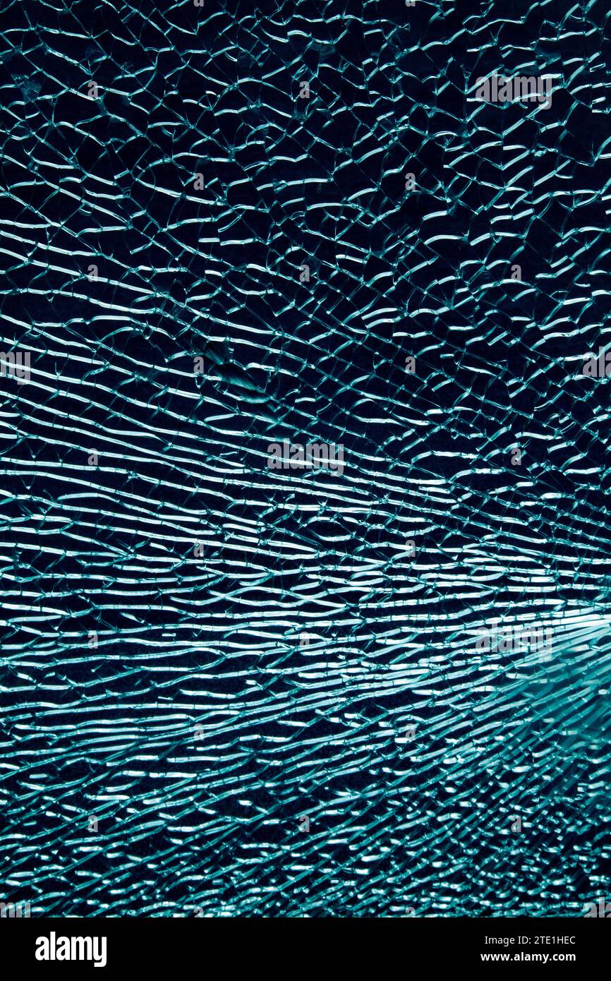 Shattered Glass Stockfoto