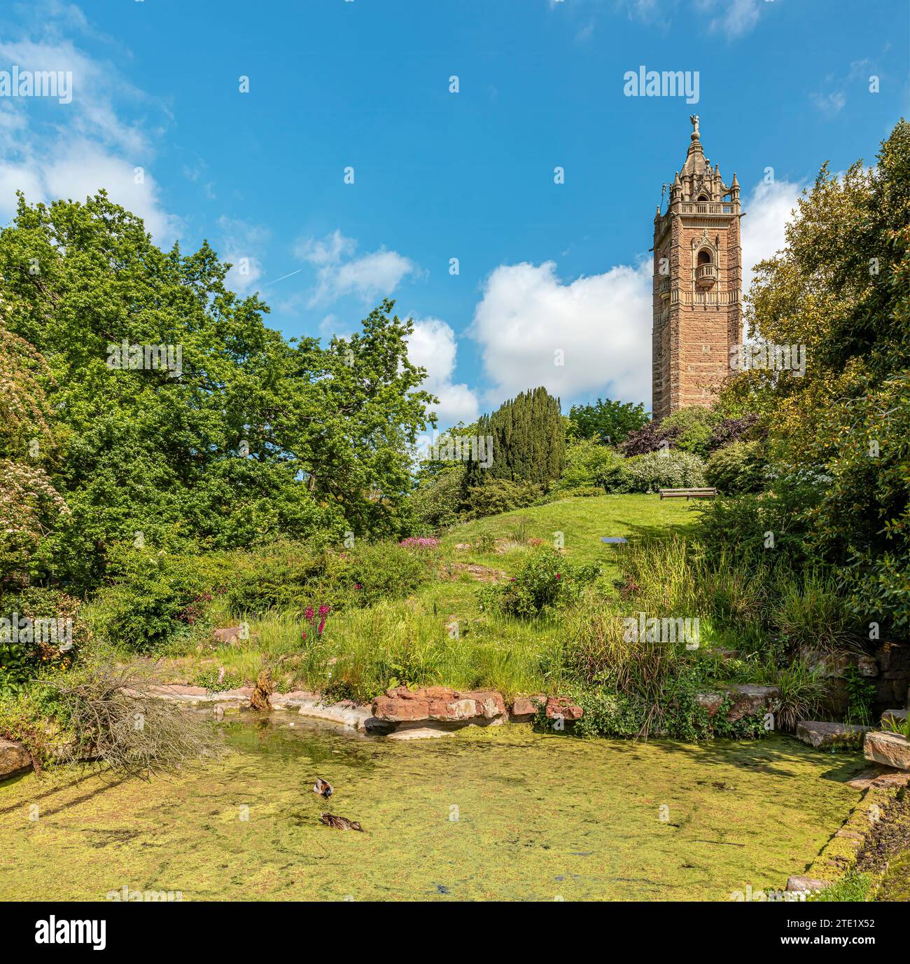 Cabot Tower bei Brandon Hill Park, Bristol, Somerset, England, UK Stockfoto