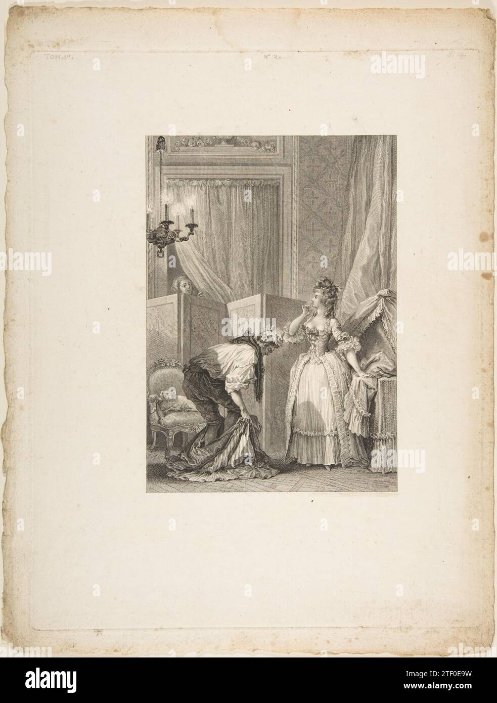 Le Cocu Battu et content, aus 'Contes et nouvelles en vers par Jean de La Fontaine. A Paris, de l'imprimerie de P. Didot, l'an III de la Republique, 1795' 1933 von Jean de La Fontaine Stockfoto