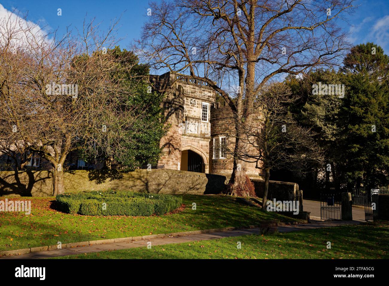 Skipton Castle Gateway Stockfoto