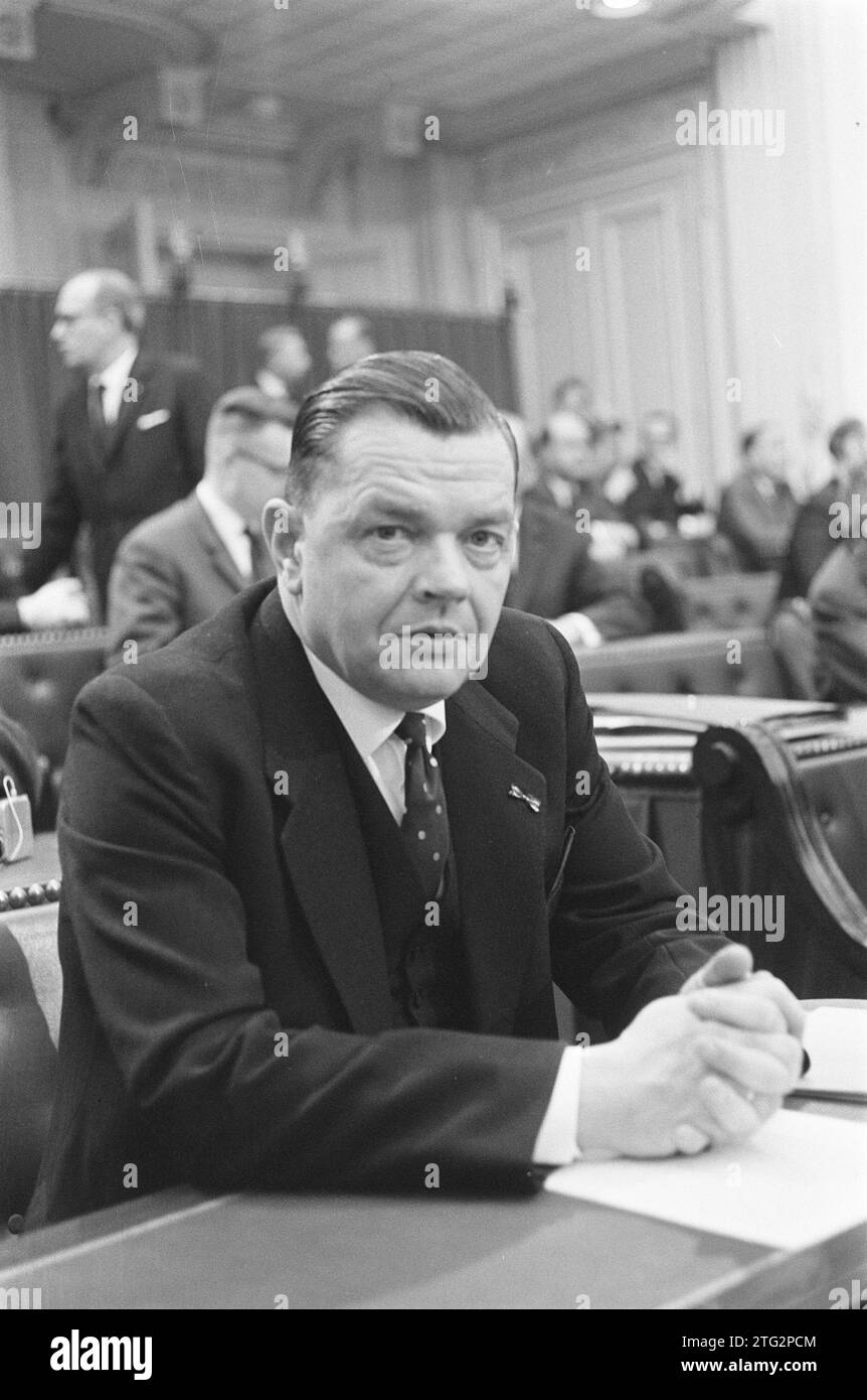 H.K.J. Beernink Vorsitzender der CHU CA. April 1964 Stockfoto