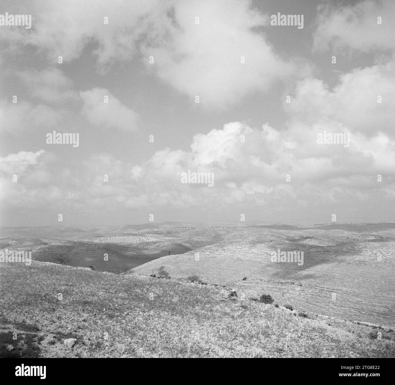 Landschaft außerhalb von Bethlehem ca. 1950-1955 Stockfoto